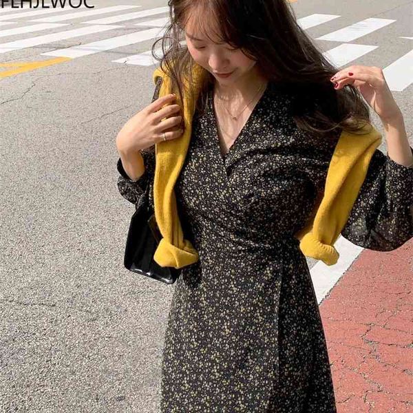 casual dresses spring fenimine vestidos korea japanese style women v neck temperament lace-up floral print prairie chic 3ht9, Black;gray
casual dresses spring fenimine vestidos korea japanese style women v neck temperament lace-up floral print prairie chic 3ht9, Black;gray
