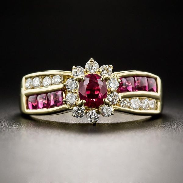 wedding rings bamos white & red zircon eternity ring luxury flower engagement for women vintage gold color jewelry accessories, Slivery;golden
wedding rings bamos white & red zircon eternity ring luxury flower engagement for women vintage gold color jewelry accessories, Slivery;golden