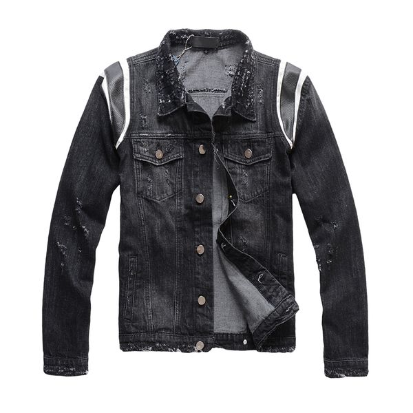 New Autumn Winter Fashion Wear Mark Male Thin Black Jacket Ljcj, Black;brown