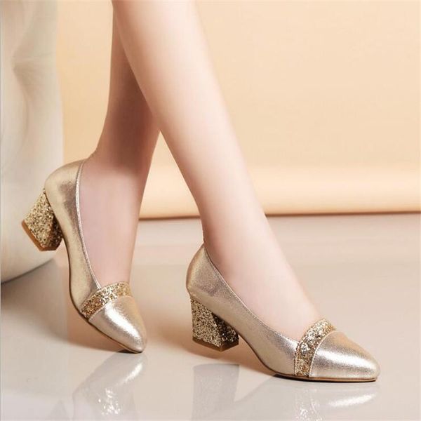 dress shoes female single 2021 women's pointed thick with large size comfortable gold sequins shallow mouth high heels, Black
dress shoes female single 2021 women's pointed thick with large size comfortable gold sequins shallow mouth high heels, Black