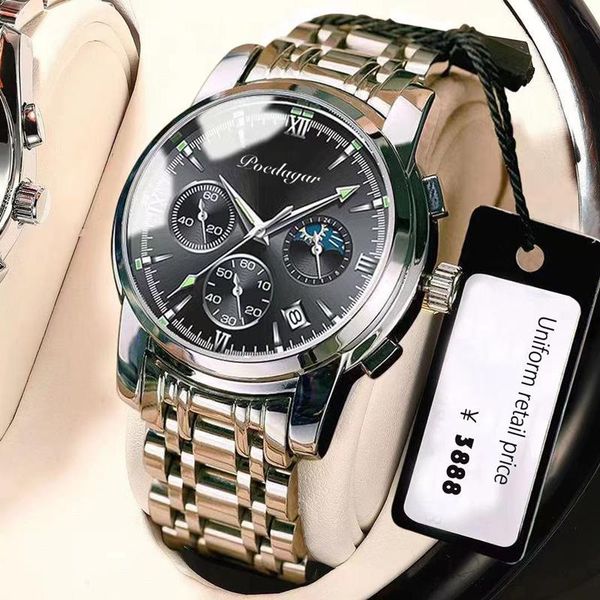 wristwatches luxury watches mens business waterproof quartz wrist watch stainless steel dial casual sport male clock relogio masculino, Slivery;brown
wristwatches luxury watches mens business waterproof quartz wrist watch stainless steel dial casual sport male clock relogio masculino, Slivery;brown
