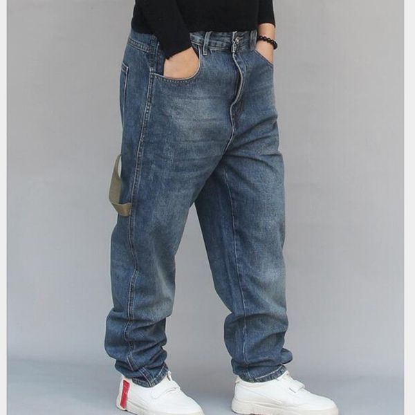 men's jeans hip hop baggy mens denim loose pants rap for boy rapper fashion plus size clothing fh9x, Blue
men's jeans hip hop baggy mens denim loose pants rap for boy rapper fashion plus size clothing fh9x, Blue