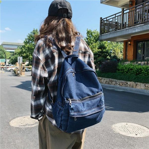 backpack fashion denim ladies men and women 2021 casual travel bag for girls lapschool
backpack fashion denim ladies men and women 2021 casual travel bag for girls lapschool