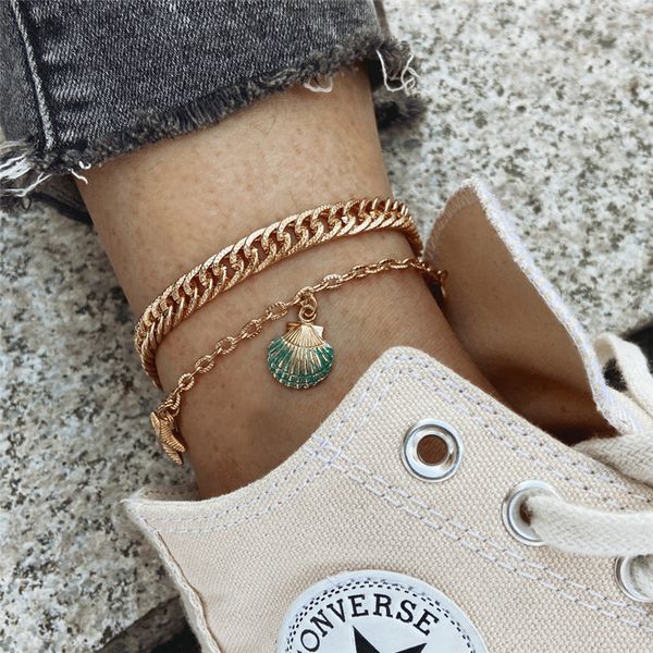 boho shell star charms anklets for women vintage gold color anklet female summer beach foot ankle bracelet fashion jewelry gifts, Golden;silver
boho shell star charms anklets for women vintage gold color anklet female summer beach foot ankle bracelet fashion jewelry gifts, Golden;silver