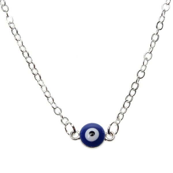 bohemian necklace with blue evil eye pendant for birthday friendship jewelry mother's day, Silver
bohemian necklace with blue evil eye pendant for birthday friendship jewelry mother's day, Silver