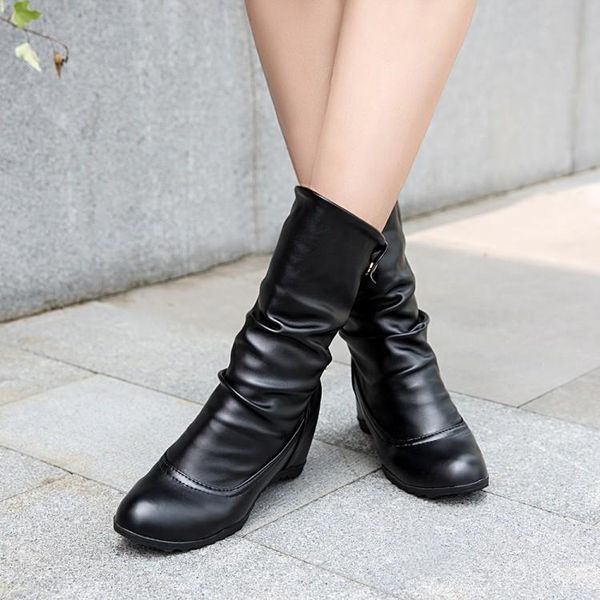 boots ankle women winter high platform thick heels chunky for flat shoes autumn pu leather short plus size, Black
boots ankle women winter high platform thick heels chunky for flat shoes autumn pu leather short plus size, Black