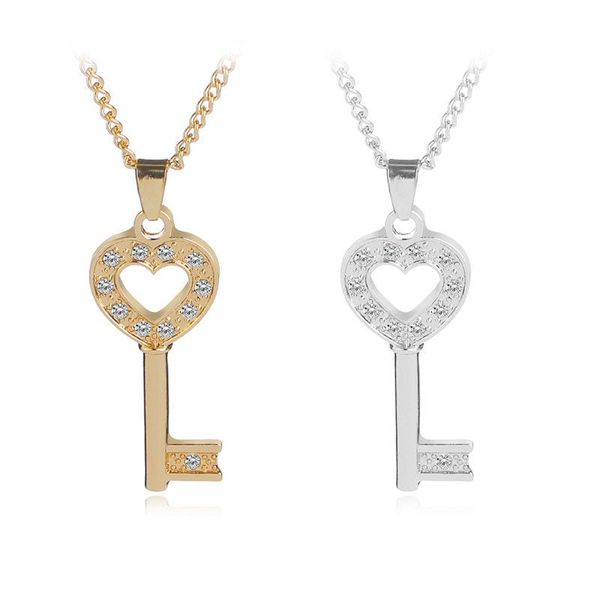 pendant necklaces trendy silver gold love heart key necklace hollow rhinestone men women valentine's day lovers gift jewelry
pendant necklaces trendy silver gold love heart key necklace hollow rhinestone men women valentine's day lovers gift jewelry