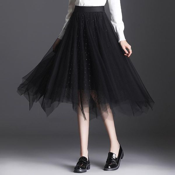 skirts 2021 spring elastic high waist slimming casual all-match simple black mesh skirt irregular women pleated
skirts 2021 spring elastic high waist slimming casual all-match simple black mesh skirt irregular women pleated
