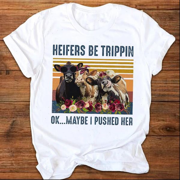 women graphic heifer cow animal floral letters printing 90s style print clothes lady tees female t shirt womens t shirt, White
women graphic heifer cow animal floral letters printing 90s style print clothes lady tees female t shirt womens t shirt, White