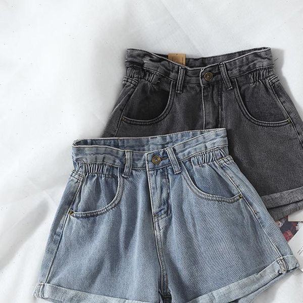 2021 summer high waist denim shorts women casual loose ladies fashion roll up hem elastic waist pocket jeans female, White;black
2021 summer high waist denim shorts women casual loose ladies fashion roll up hem elastic waist pocket jeans female, White;black