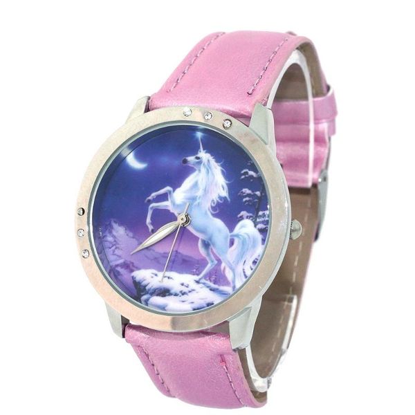 wristwatches fashion girls women children's watch lucky unicorns cartoons leather quartz analog casual student l36c, Slivery;brown
wristwatches fashion girls women children's watch lucky unicorns cartoons leather quartz analog casual student l36c, Slivery;brown