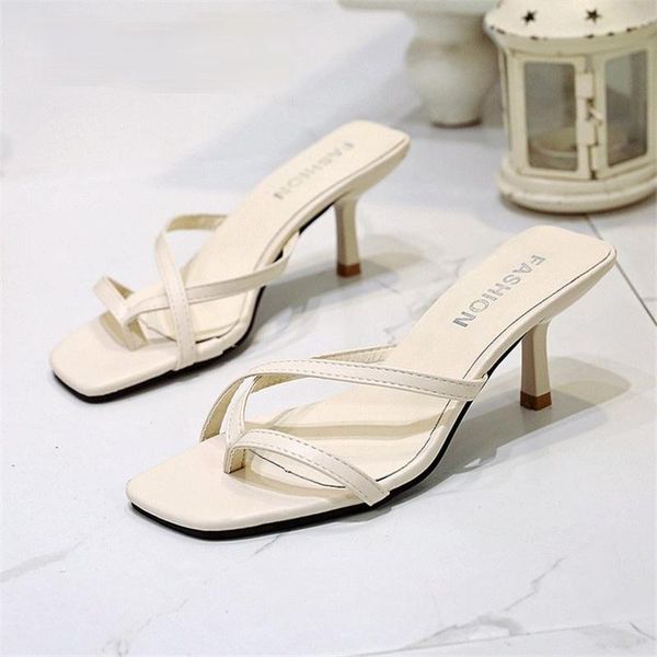 slippers summer high heels sandal women pinch flip flops square toe slides party shoes lady thin sandals, Black
slippers summer high heels sandal women pinch flip flops square toe slides party shoes lady thin sandals, Black