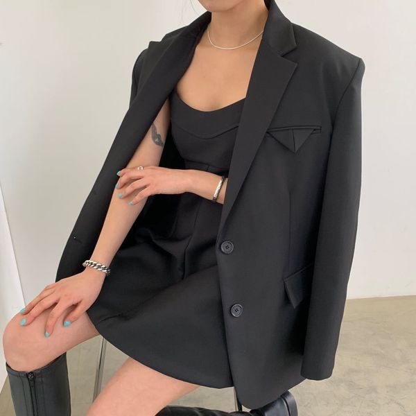 women's suits & blazers vintage smooth female coat, long-sleeve baggy jacket for office spring tg6s, White;black
women's suits & blazers vintage smooth female coat, long-sleeve baggy jacket for office spring tg6s, White;black