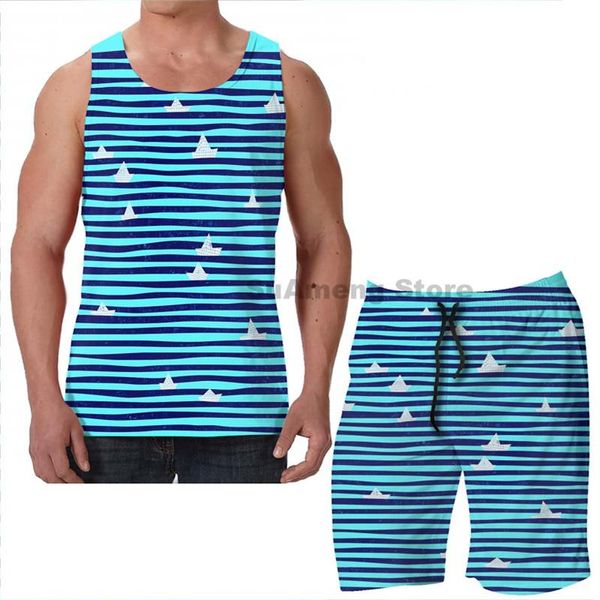 men's tracksuits summer funny print men tank women origami boat on the sea beach shorts sets fitness vest, Gray
men's tracksuits summer funny print men tank women origami boat on the sea beach shorts sets fitness vest, Gray