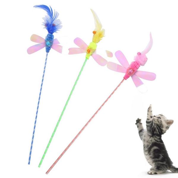 cat toys pet kitten feather dragonfly sequin teaser palying stick interactive toy 2021
cat toys pet kitten feather dragonfly sequin teaser palying stick interactive toy 2021