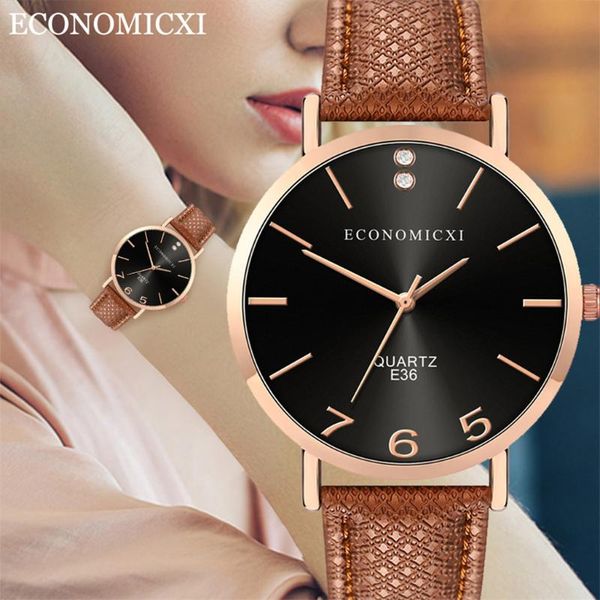 wristwatches luxury women watch round dial fashion quartz wristwatch leather strap clock casual ladies watches brand reloj relogio feminino#, Slivery;brown
wristwatches luxury women watch round dial fashion quartz wristwatch leather strap clock casual ladies watches brand reloj relogio feminino#, Slivery;brown