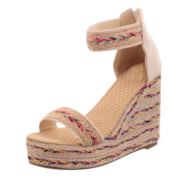 sandals fashion womens bohemian flats open toe wedges zipper rope thick bottom shoes comfortable roman sandalias mujer 2021, Black
sandals fashion womens bohemian flats open toe wedges zipper rope thick bottom shoes comfortable roman sandalias mujer 2021, Black