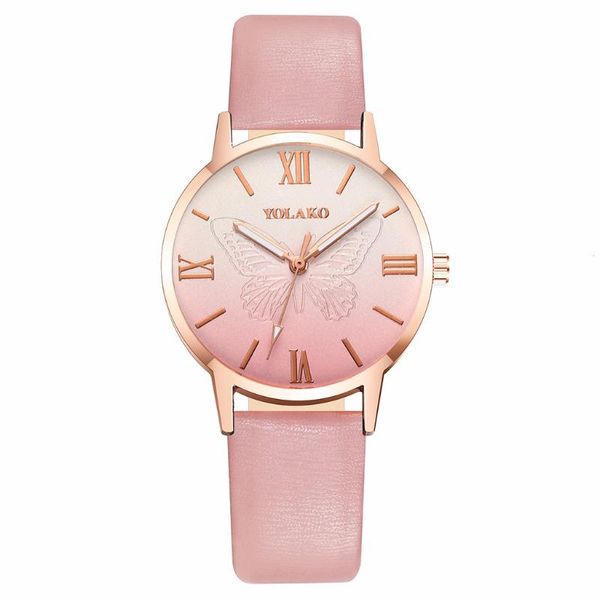 wristwatches women gradient color butterfly luxury ladies leather quartz watches gift clock relogio feminino, Slivery;brown
wristwatches women gradient color butterfly luxury ladies leather quartz watches gift clock relogio feminino, Slivery;brown