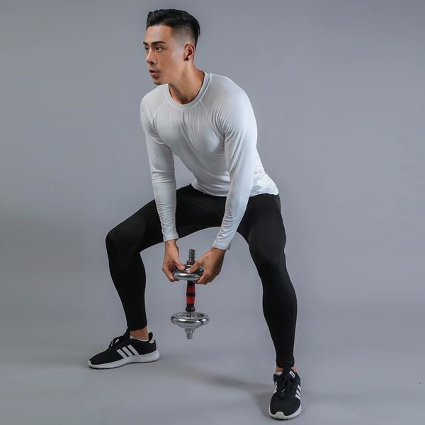 men running tight t-shirt + breathing broek fitness training sports clothes yoga pak, Gray
men running tight t-shirt + breathing broek fitness training sports clothes yoga pak, Gray