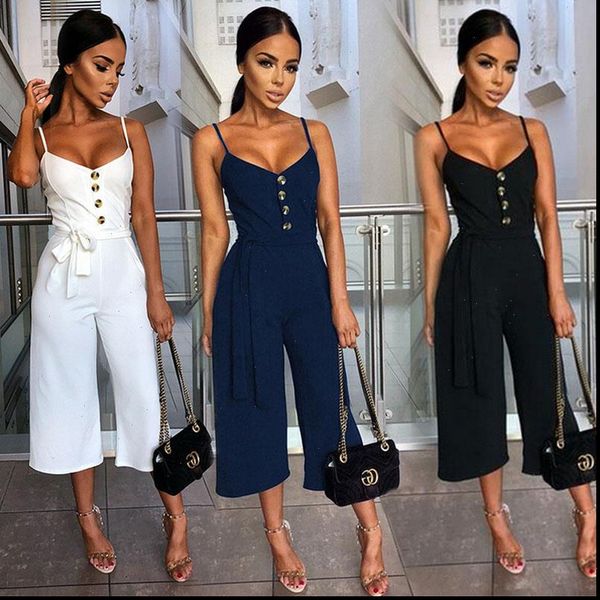 women feminino sleeveless solid jumpsuits streetwear summer holiday slim party backless jumpsuit romper 2021 new fashion, Black;white
women feminino sleeveless solid jumpsuits streetwear summer holiday slim party backless jumpsuit romper 2021 new fashion, Black;white