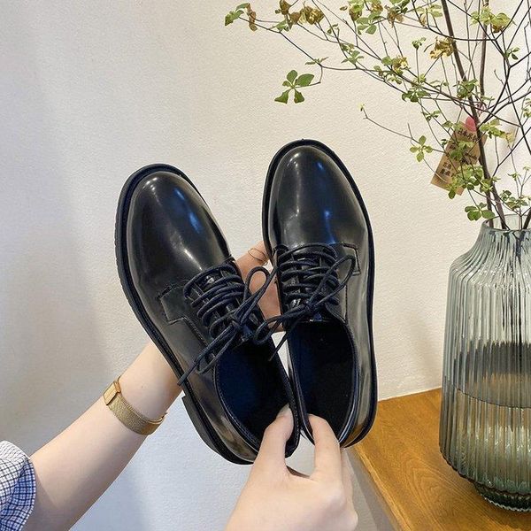 women's mary janes platform shoes 2021 british vintage style leather pumps shoes women korean style high heels loafers, Black
women's mary janes platform shoes 2021 british vintage style leather pumps shoes women korean style high heels loafers, Black