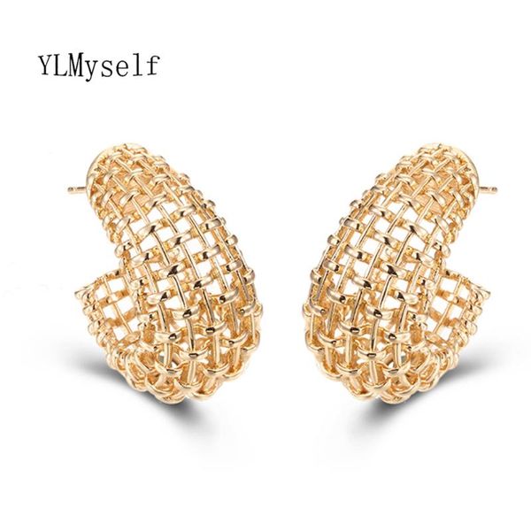 hoop & huggie arrival large hollow design earrings haft circle earring champagne gold color brass trendy jewelry for women, Golden;silver
hoop & huggie arrival large hollow design earrings haft circle earring champagne gold color brass trendy jewelry for women, Golden;silver