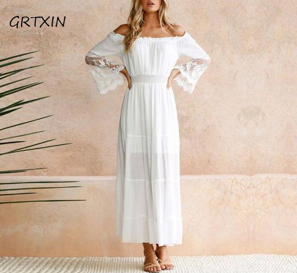 casual dresses summer sundress long women white beach dress strapless sleeve loose off shoulder lace boho cotton maxi, Black;gray
casual dresses summer sundress long women white beach dress strapless sleeve loose off shoulder lace boho cotton maxi, Black;gray