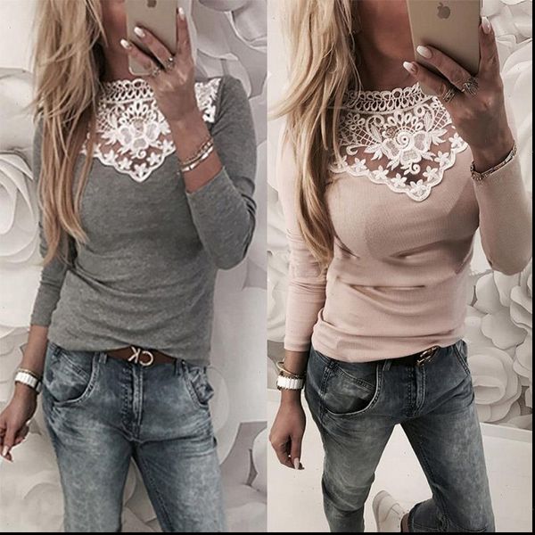 womens warm long sleeve knitted lace blouse ladies pullover jumper lace shirt drop shipping good quality, White
womens warm long sleeve knitted lace blouse ladies pullover jumper lace shirt drop shipping good quality, White