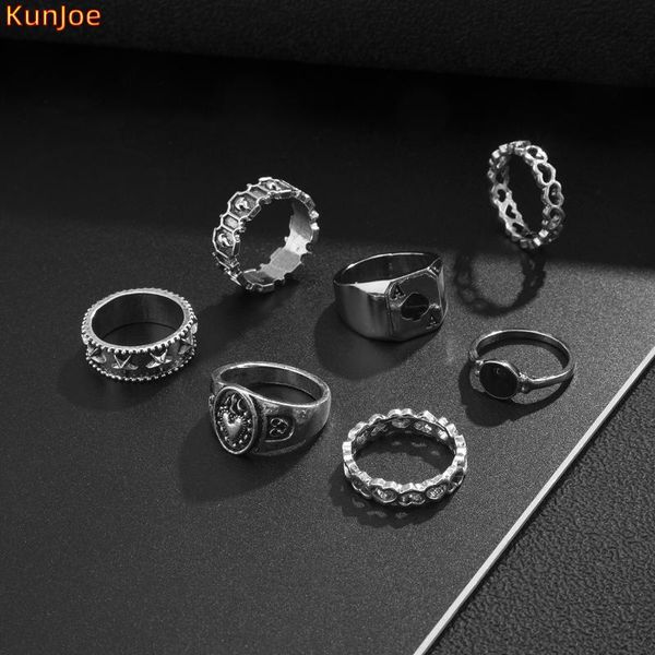cluster rings kunjoe antique silver color vintage bohemia set for women men punk carved ring fashion jewelry accessories knuckle anillos, Golden;silver
cluster rings kunjoe antique silver color vintage bohemia set for women men punk carved ring fashion jewelry accessories knuckle anillos, Golden;silver
