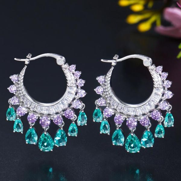 2021 sell sparkling vintage jewelry clip earrings 18k white gold fill multi color 5a zircon party water drop diamond women wedding dangle ea, Silver
2021 sell sparkling vintage jewelry clip earrings 18k white gold fill multi color 5a zircon party water drop diamond women wedding dangle ea, Silver
