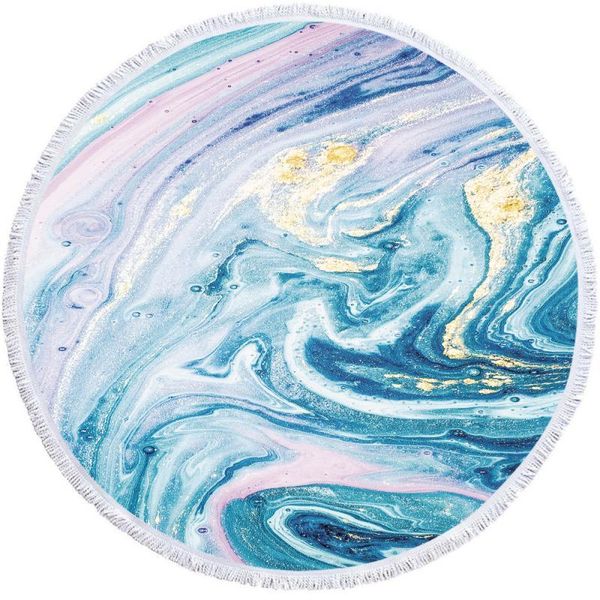 carpets simple and fashionable round beach towel microfiber 3d printing flowing golden soft swimming bath
carpets simple and fashionable round beach towel microfiber 3d printing flowing golden soft swimming bath