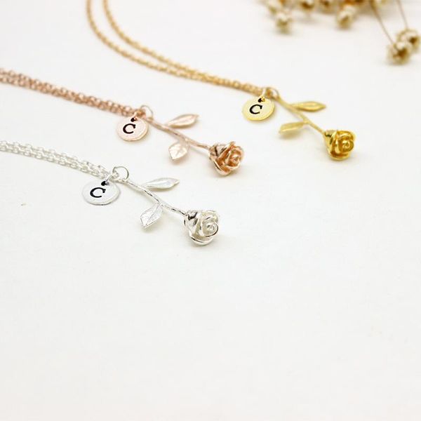 pendant necklaces 26 letter fashion name rose engrave discs choker jewelry flower custom necklace for trendy woman, Silver
pendant necklaces 26 letter fashion name rose engrave discs choker jewelry flower custom necklace for trendy woman, Silver