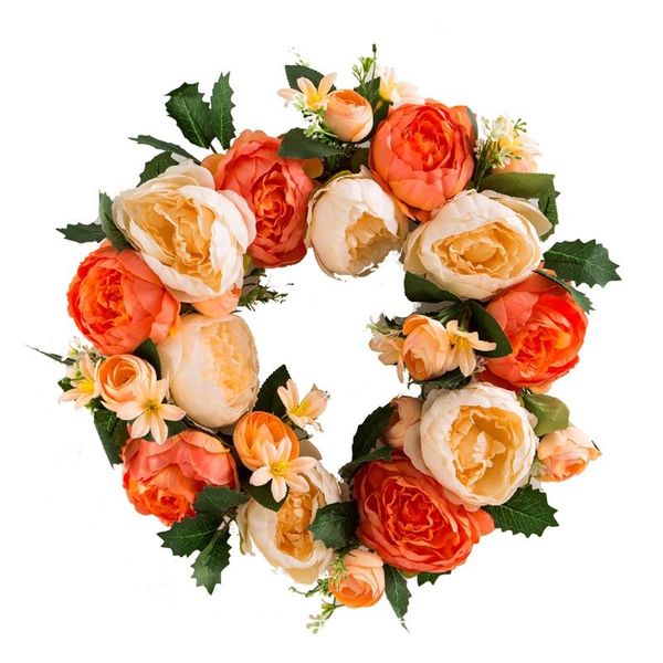 decorative flowers & wreaths peony flower wreath handmade artificial garland for front door wall wedding party home decor
decorative flowers & wreaths peony flower wreath handmade artificial garland for front door wall wedding party home decor
