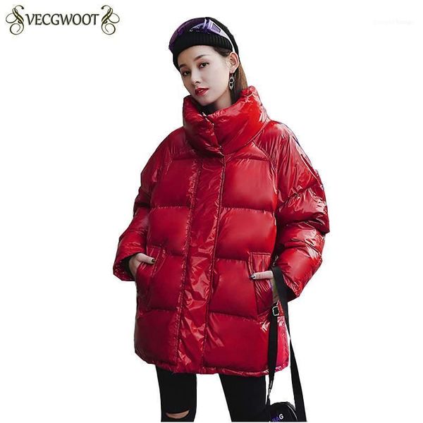 women's down & parkas women jacket solid color korean stand collar females thicker warm 2021 winter coat casual loose outerwear ly6011, Black
women's down & parkas women jacket solid color korean stand collar females thicker warm 2021 winter coat casual loose outerwear ly6011, Black