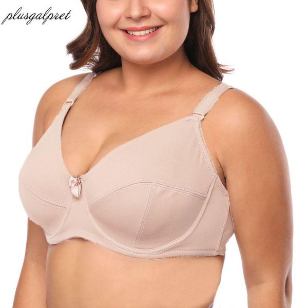 plusgalpret women's full coverage underwire seamless unlined basic t-shirt bra plus size bralette solid underwear d e f cup size, Red;black
plusgalpret women's full coverage underwire seamless unlined basic t-shirt bra plus size bralette solid underwear d e f cup size, Red;black