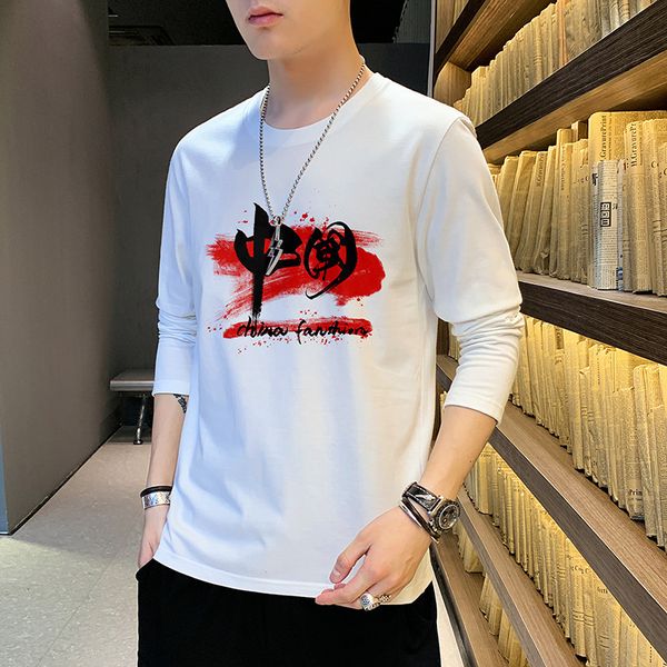 tees women's t-shirt cotton long sleeve men's fashion autumn winter loose casual bottomed shirt trend versatile t-shirt cloth, White
tees women's t-shirt cotton long sleeve men's fashion autumn winter loose casual bottomed shirt trend versatile t-shirt cloth, White