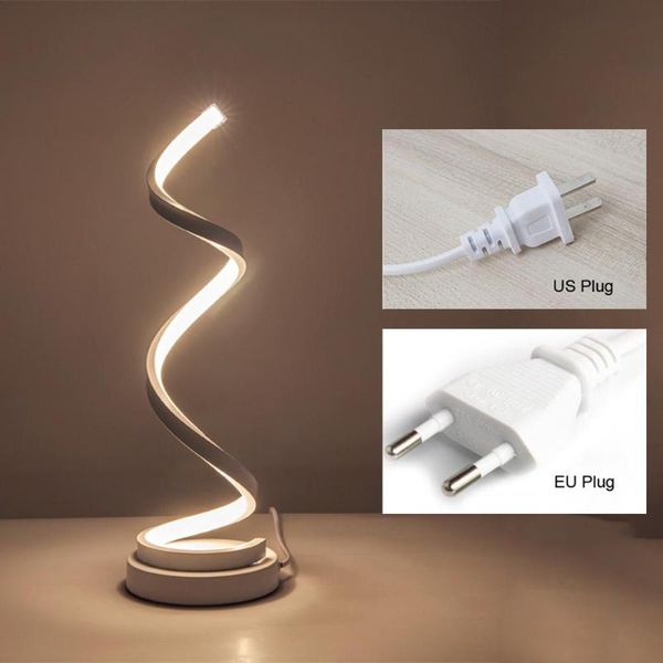 creative led spiral table lamp led eye protection desk bedside lamp eu/us acrylic reading table light for living room bedroom
creative led spiral table lamp led eye protection desk bedside lamp eu/us acrylic reading table light for living room bedroom