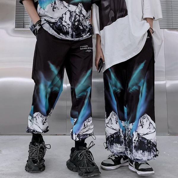men's pants splash-ink graffiti multi-pocket slacks high street straight loose waist wide leg, Black
men's pants splash-ink graffiti multi-pocket slacks high street straight loose waist wide leg, Black