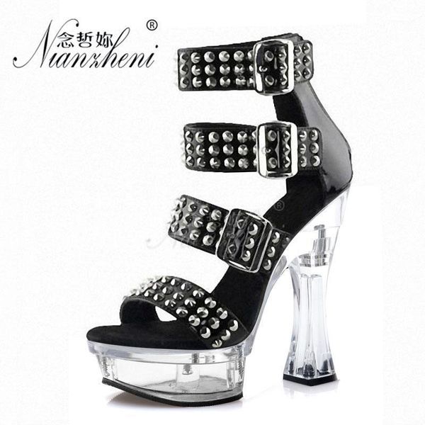 sandals 6 inches super high heeled shoes roman hollow metal rivet gothic narrow band 14cm spool heels nightclub sandalslady pole dancing1, Black
sandals 6 inches super high heeled shoes roman hollow metal rivet gothic narrow band 14cm spool heels nightclub sandalslady pole dancing1, Black