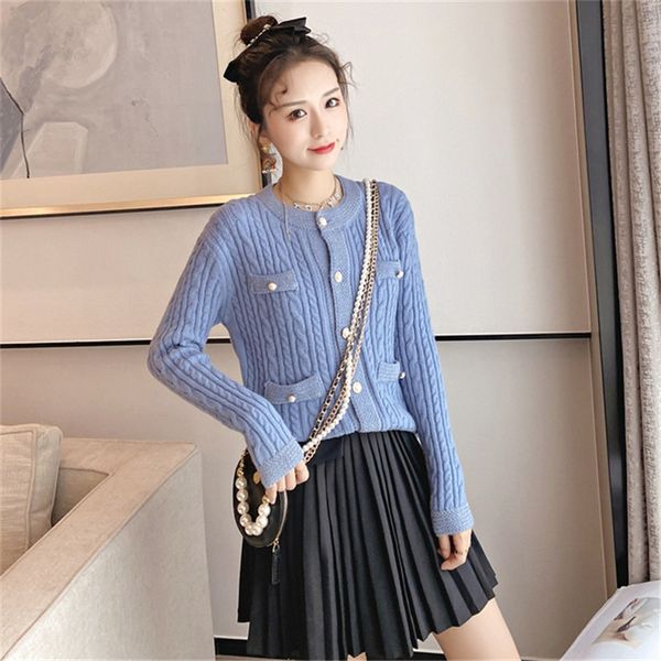women twist knitting cardigan korean style fashion casual loose long sleeve jumper 2021 winter warm sweater outwear, White;black
women twist knitting cardigan korean style fashion casual loose long sleeve jumper 2021 winter warm sweater outwear, White;black