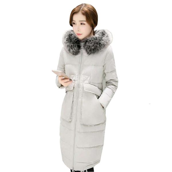 winter women down et big fur collar thicken duck long coat female outerwear warm hooded slim parka, Black
winter women down et big fur collar thicken duck long coat female outerwear warm hooded slim parka, Black
