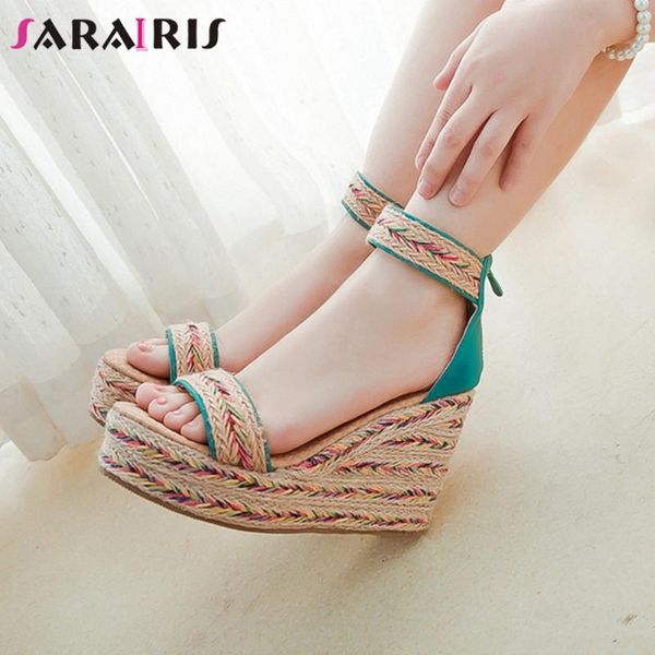 sarairis solid zipper open toe platform sandals women high wedges vintage casual sandals ladies shoes, Black
sarairis solid zipper open toe platform sandals women high wedges vintage casual sandals ladies shoes, Black