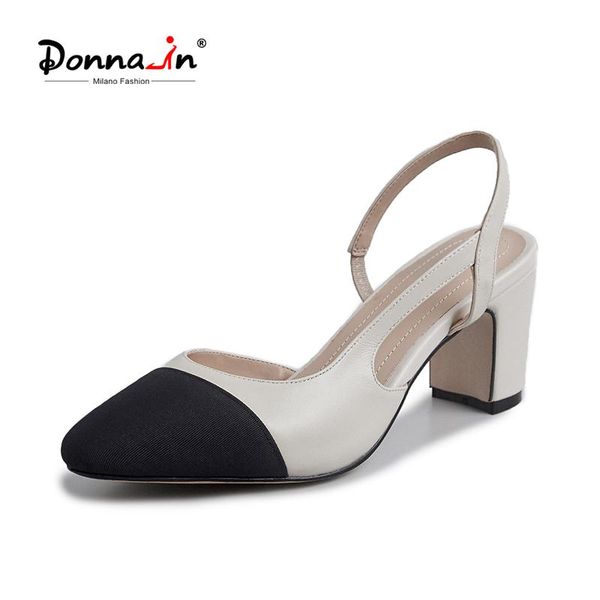 dress shoes donna-in elegant women sandals heels slingback patchwork ladies genuine leather women's summer footwear 6.5cm, Black
dress shoes donna-in elegant women sandals heels slingback patchwork ladies genuine leather women's summer footwear 6.5cm, Black