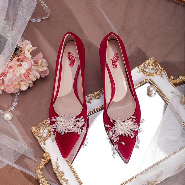 dress shoes kmeioo 2021 fashion elegant wedding pointed toe thin heel crystal flowers red pumps for party, Black
dress shoes kmeioo 2021 fashion elegant wedding pointed toe thin heel crystal flowers red pumps for party, Black