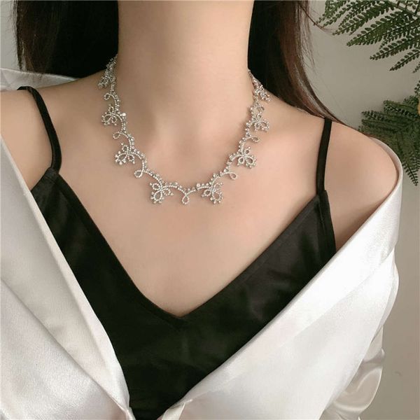 hbp fashion ins style micro inlaid classic lace necklace design bridal dress wedding fairy chain, Silver
hbp fashion ins style micro inlaid classic lace necklace design bridal dress wedding fairy chain, Silver