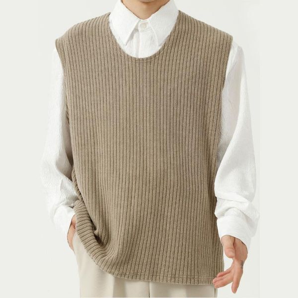 men's vests autumn knitwear vest men women streetwear fashion casual loose vintage sleeveless sweater man pullover waistcoat, Black;white
men's vests autumn knitwear vest men women streetwear fashion casual loose vintage sleeveless sweater man pullover waistcoat, Black;white