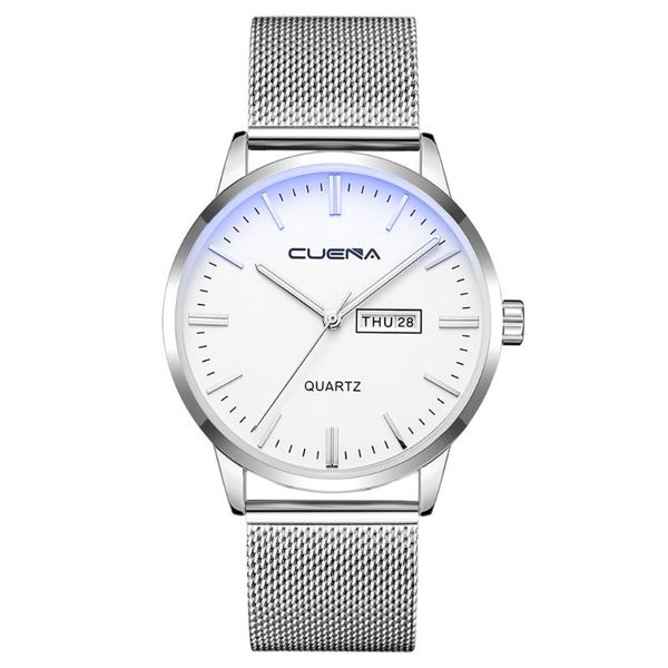 wristwatches fashion stainless steel men military sport analog quartz wrist watch business erkek kol saati reloj hombre clock#m17, Slivery;brown
wristwatches fashion stainless steel men military sport analog quartz wrist watch business erkek kol saati reloj hombre clock#m17, Slivery;brown