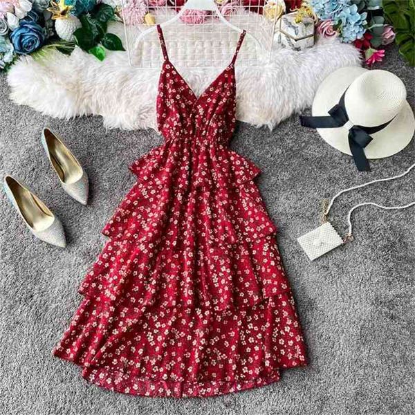 fashion women floral print dress summer slim v-neck spaghetti strap beach ladies layer es vestidos 210525, Black;gray
fashion women floral print dress summer slim v-neck spaghetti strap beach ladies layer es vestidos 210525, Black;gray