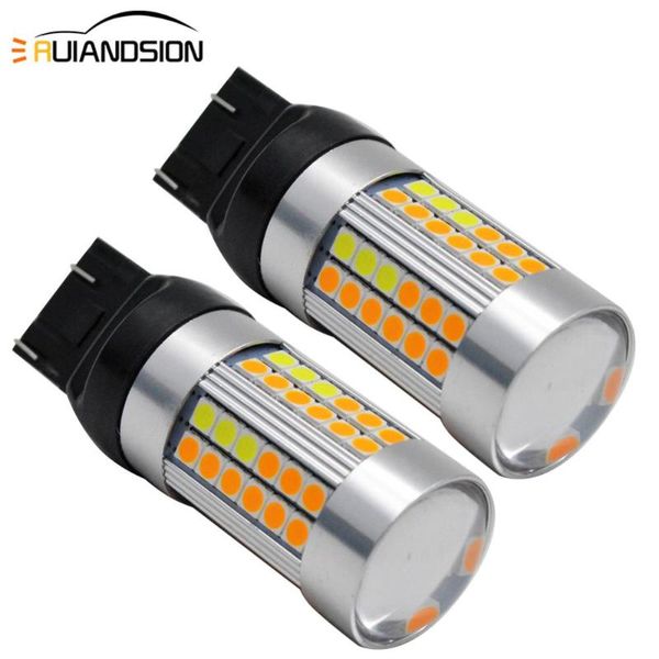 emergency lights 2pcs 12-28v t20 7443 w21/5w 3030 60 smd dual color yellow/white switchback car turn signal brake drl auto led light bulb la
emergency lights 2pcs 12-28v t20 7443 w21/5w 3030 60 smd dual color yellow/white switchback car turn signal brake drl auto led light bulb la