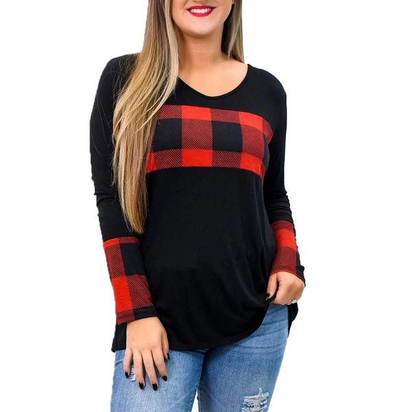 plus size t-shirt sale women 5xl plaid autumn patchwork long sleeves o-neck vintage loose t-shirts female casual sweatshirts, Black
plus size t-shirt sale women 5xl plaid autumn patchwork long sleeves o-neck vintage loose t-shirts female casual sweatshirts, Black